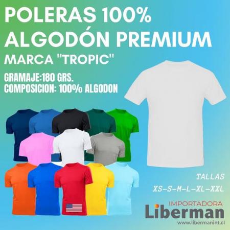 LIBERMAN POLERA 100% DE ALGODÓN TROPIC 