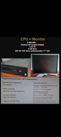 COMPUTADOR HP I5 8 GB RAM